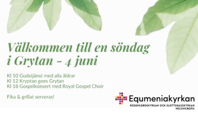 Söndag i Grytan – 4 juni