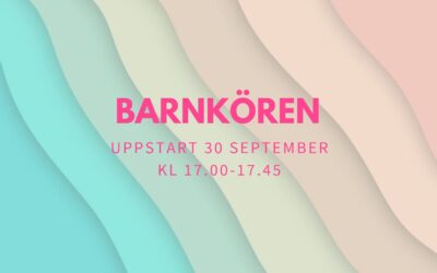 Barnkören – Start 30 sep – Slottshagskyrkan